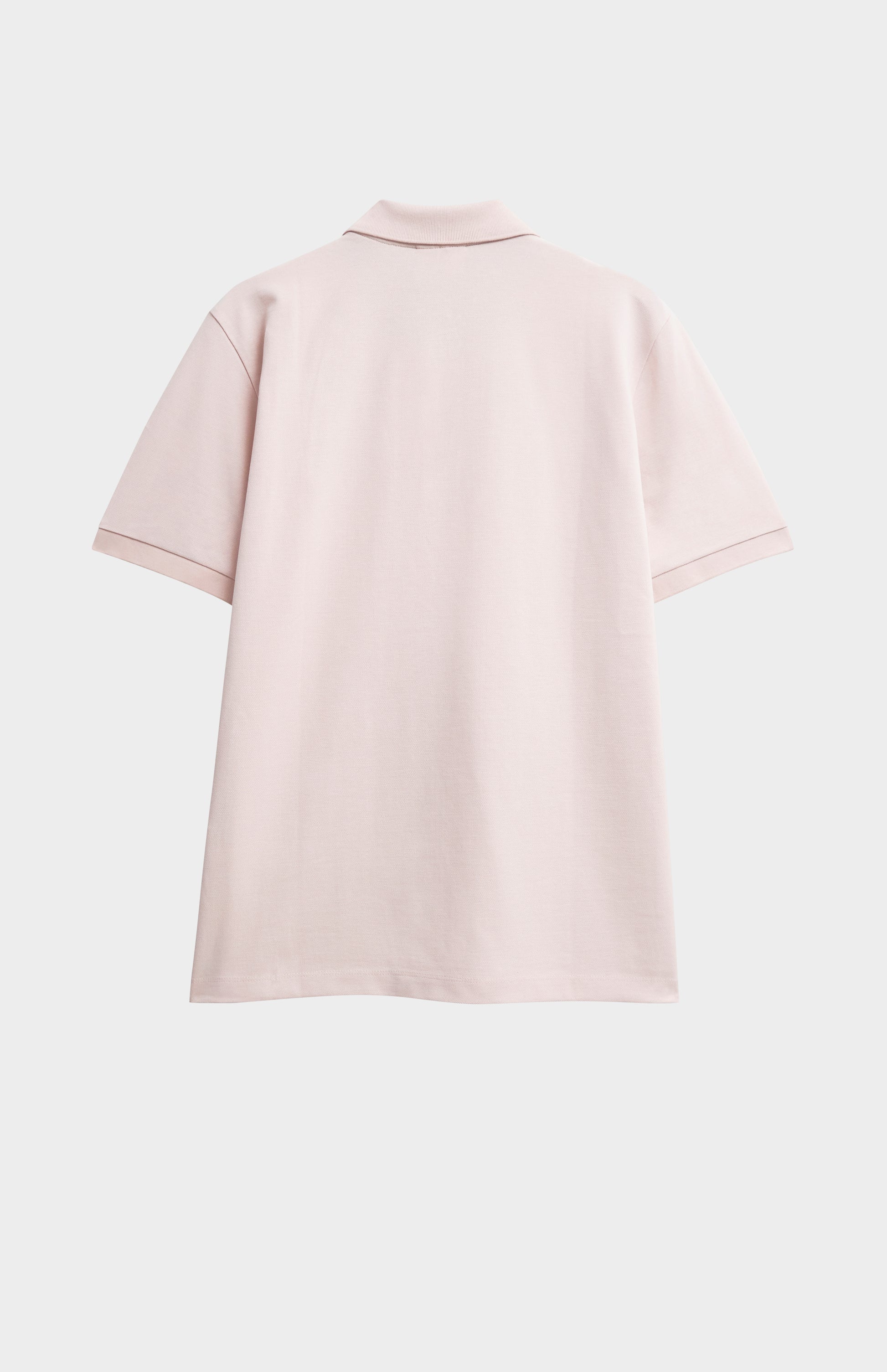 Light pink shirt on a white background