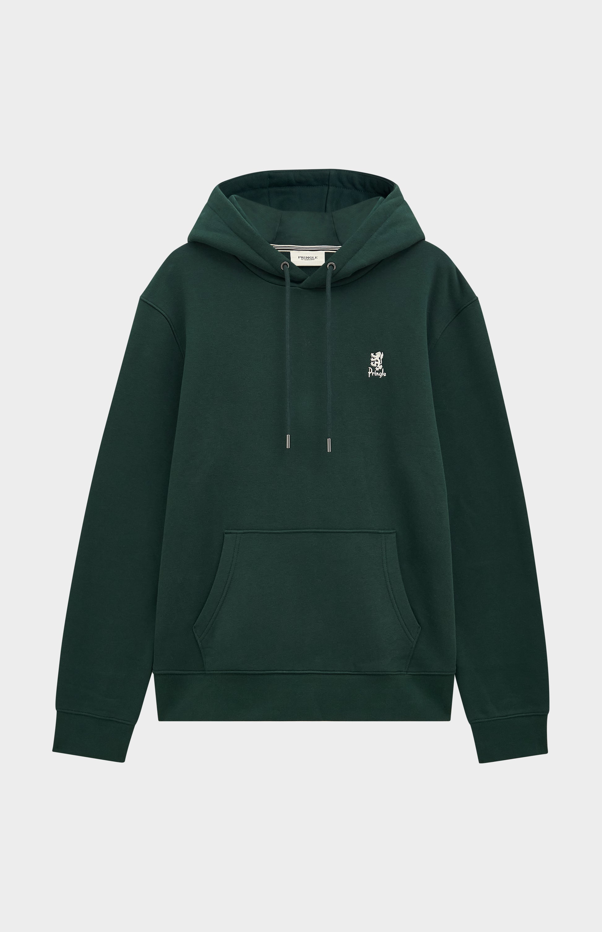 Pringle of Scotland Men's Hooded Jumper In Pine Green