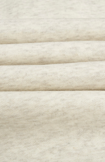 Pringle of Scotland Men's Hooded Jumper In Ecru Beige Melange fabric detail