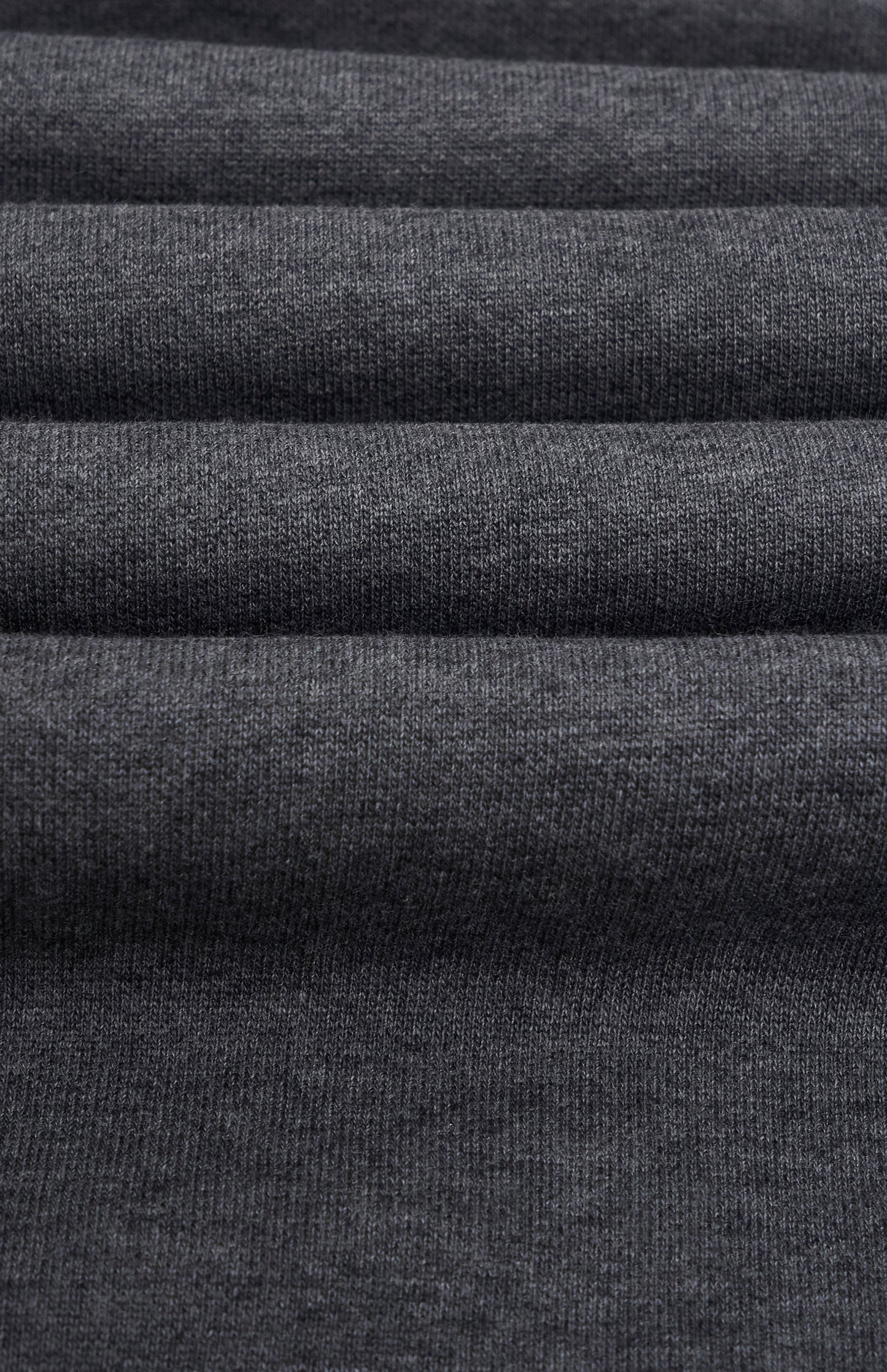 Men's Qtr Zip Track Jumper In Charcoal Melange