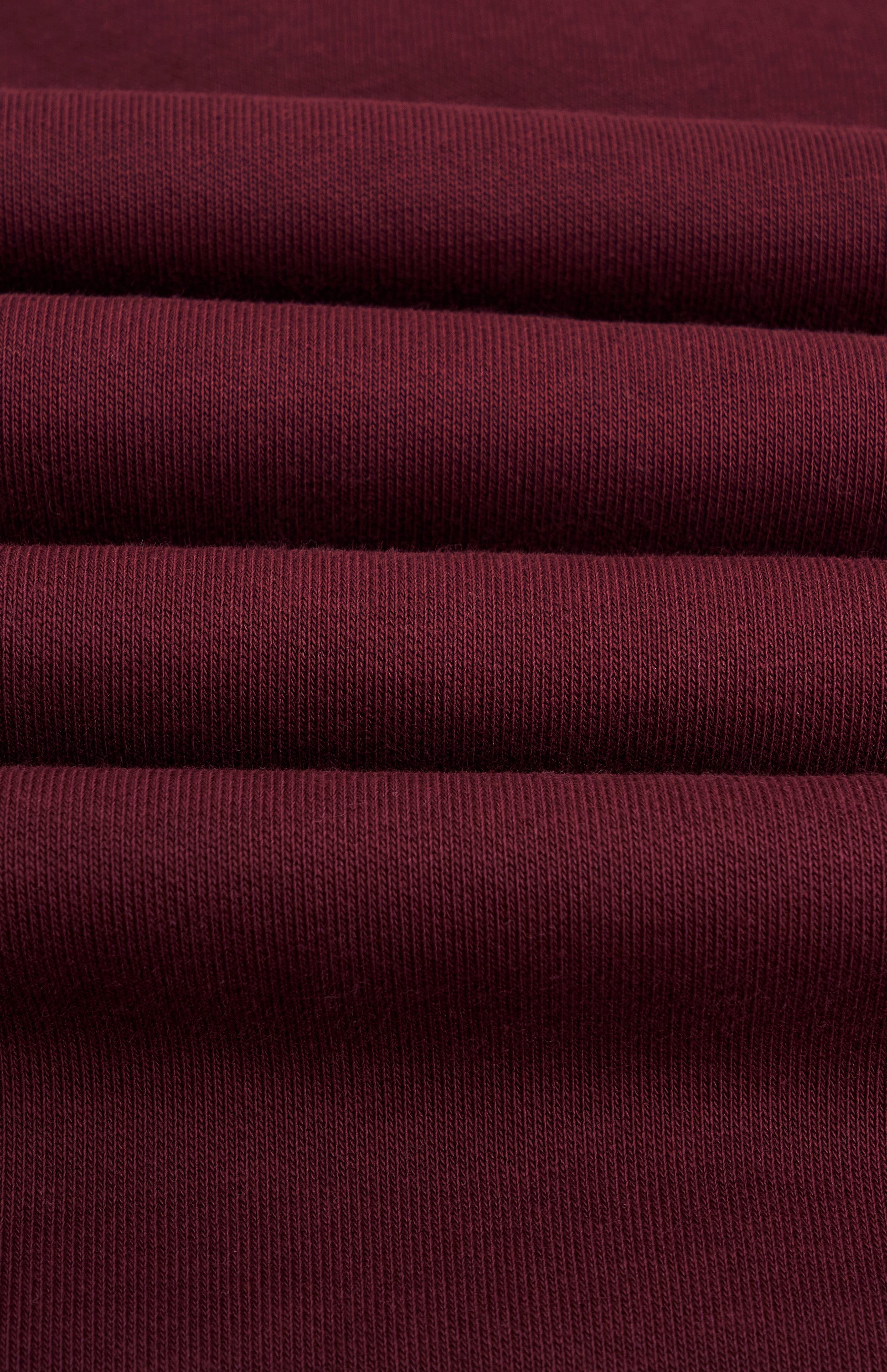 Pringle Mens Quarter Zip Track Jumper In Burgundy fabric detail