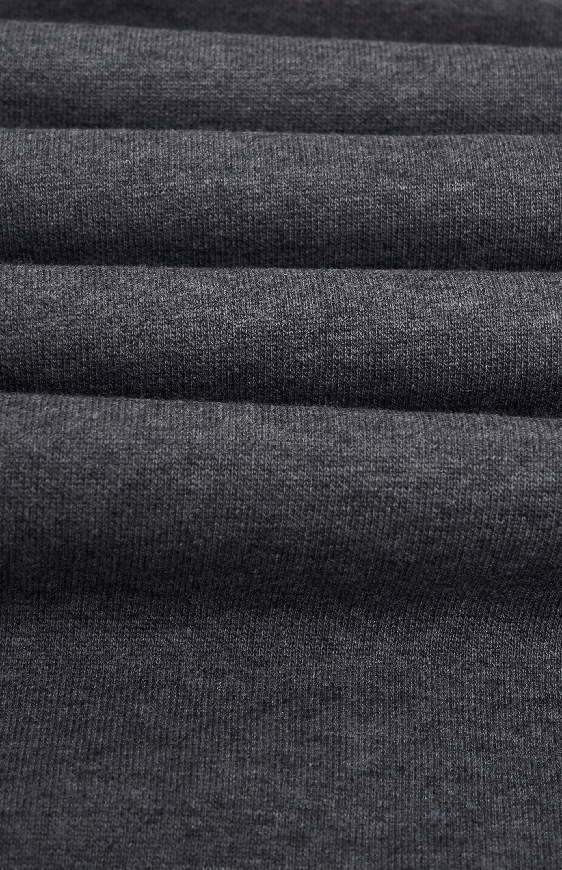 Pringle of Scotland Men's Crew Neck Sweatshirt In Charcoal Melange fabric detail