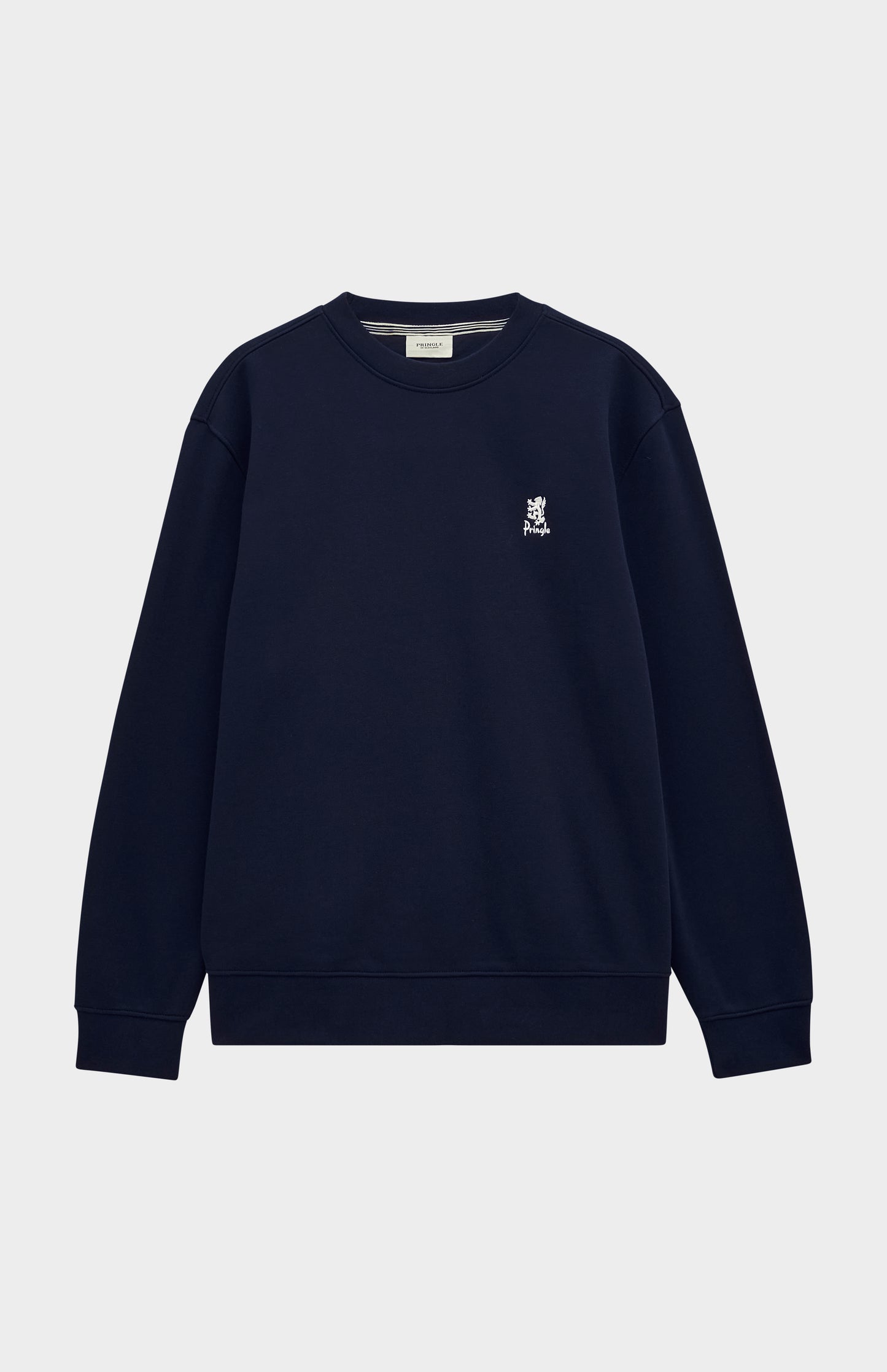 Pringle of Scotland Men's Crew Neck Sweatshirt In Navy Blue flat shot