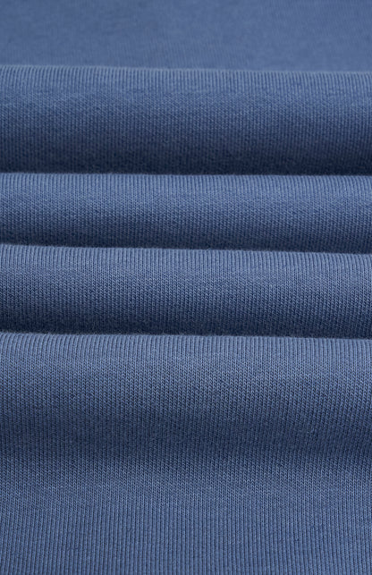 Pringle of Scotland Men's Crew Neck Sweatshirt In Bering Sea Blue fabric detail