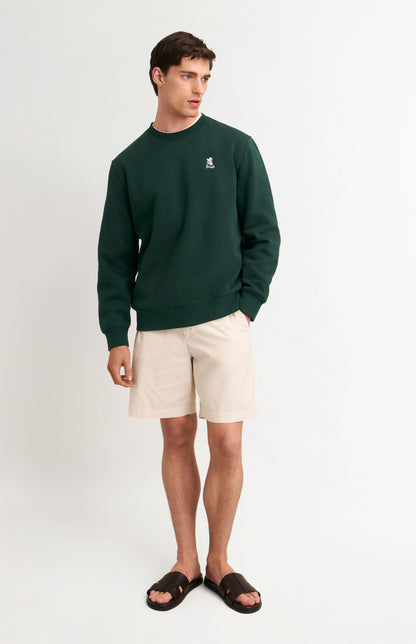 Men's Crew Neck Sweatshirt In Pine Green