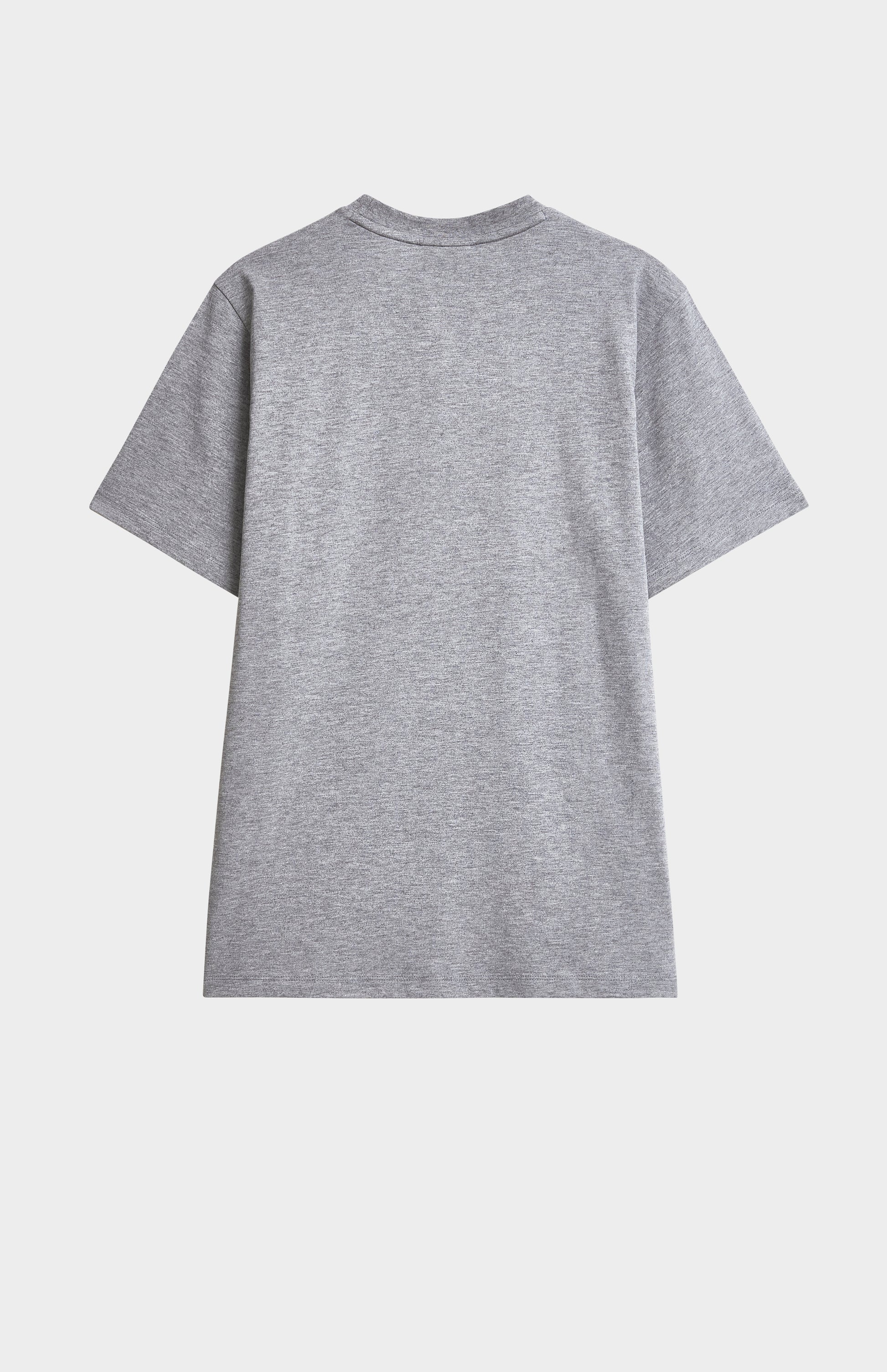 Gray t-shirt on a light gray background
