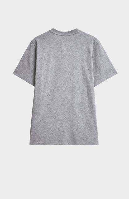 Gray t-shirt on a light gray background