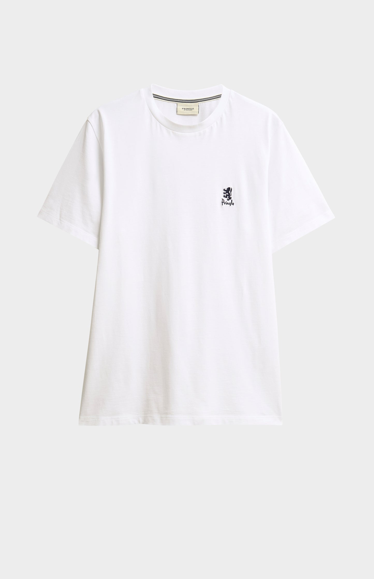 White T-shirt with black logo