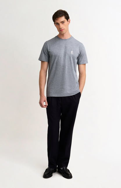 Men's Mid-weight Supima Cotton T-shirt In Grey Melange