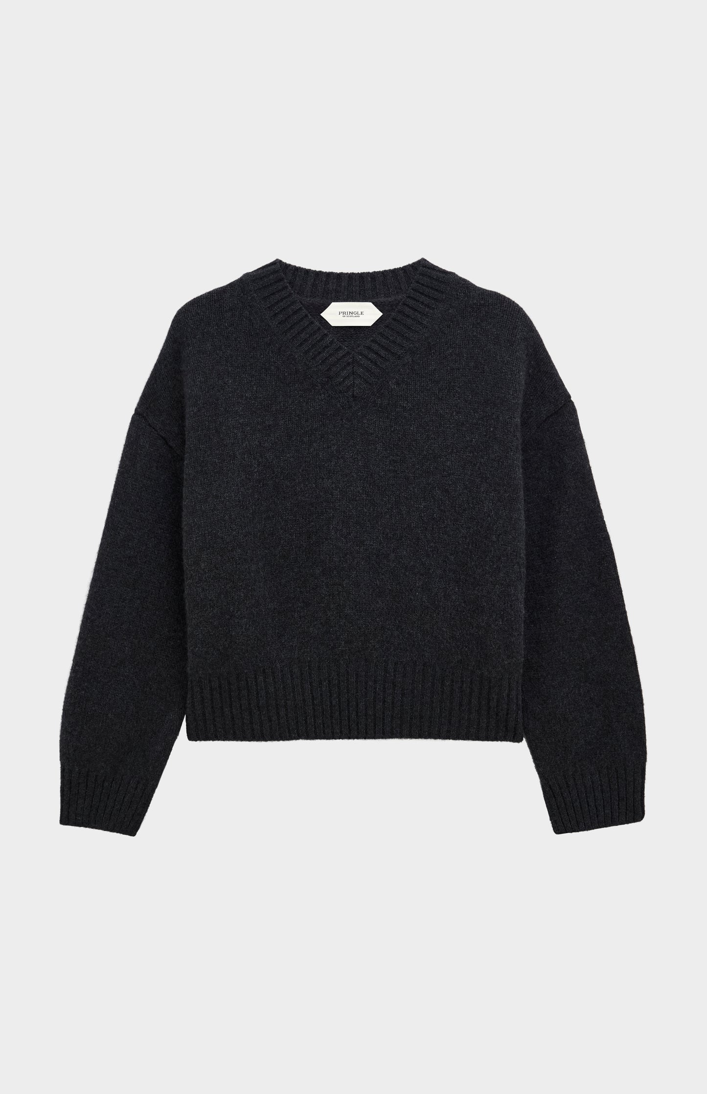 Pringle of Scotland Men’s Merino Wool Crew Neck Jumper In Dark Brown