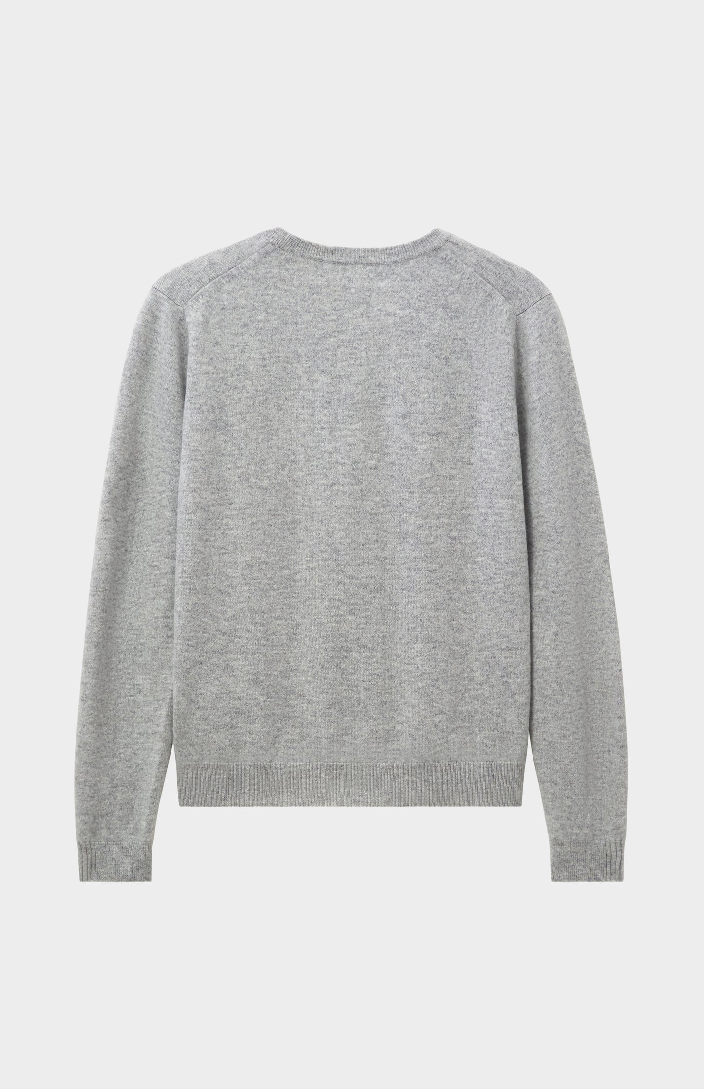 Pringle Women's Classic Round Neck Cashmere Jumper In Silver Melange rear view