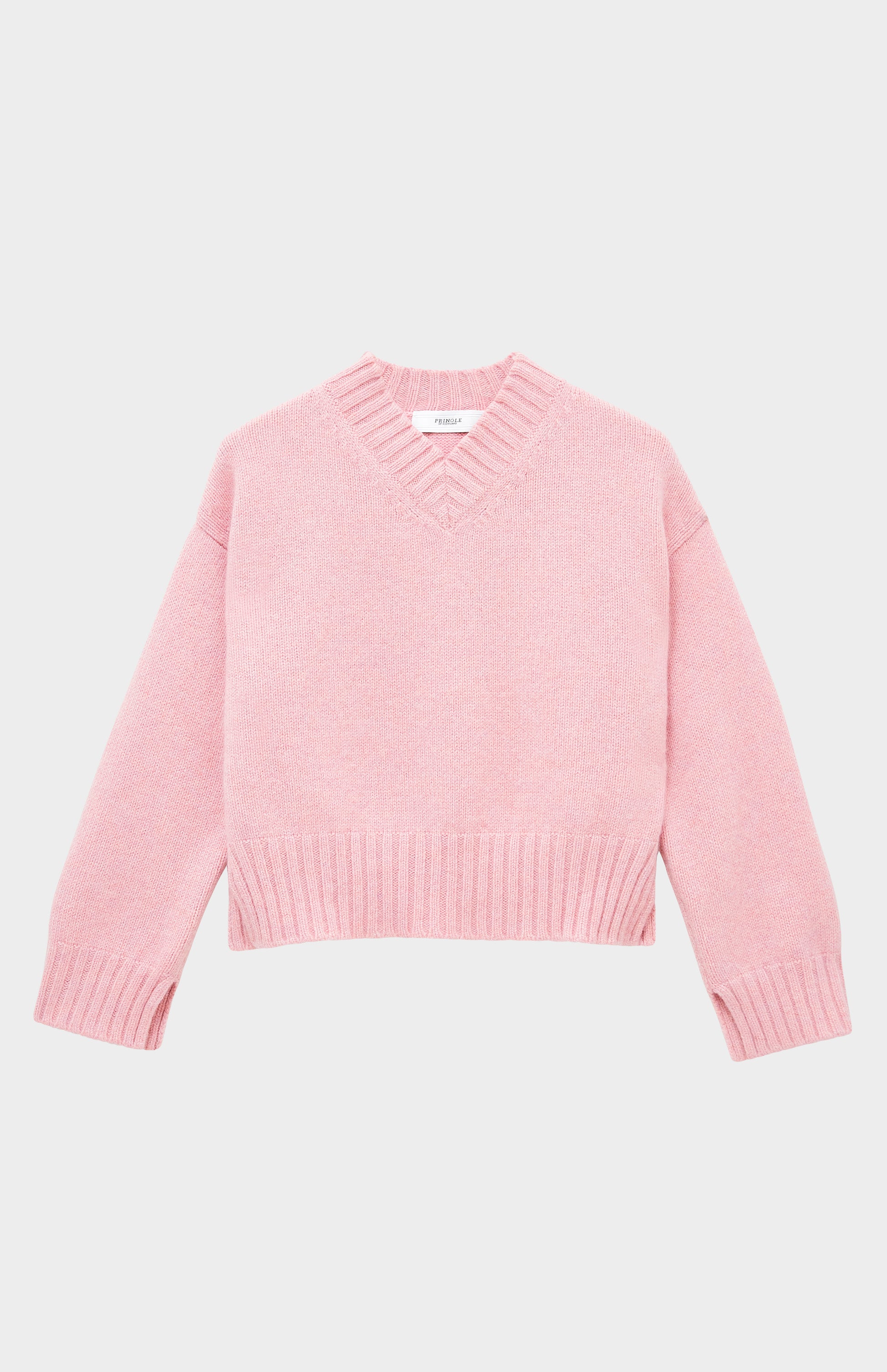 Pringle of Scotland Women's V Neck Cosy Cashmere Jumper In Dusty Pink