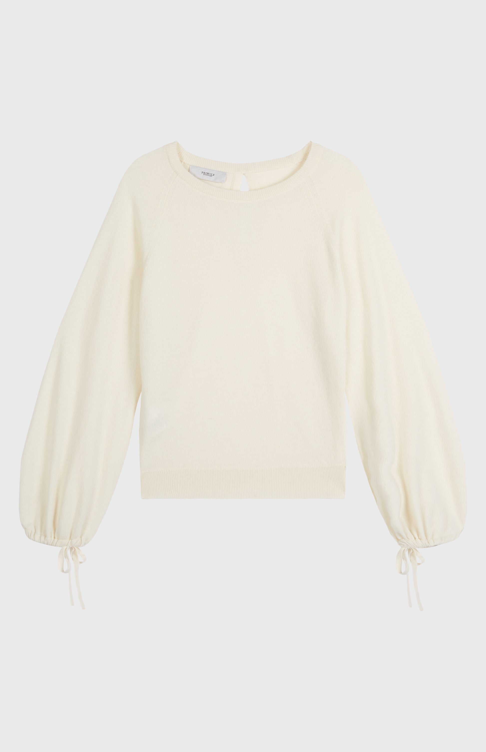 Pringle of Scotland Lightweight Round Neck Cashmere Jumper in Off White
