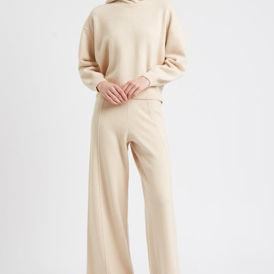 Pringle of Scotland Women's Cashmere Blend Trousers In Pink Champagne