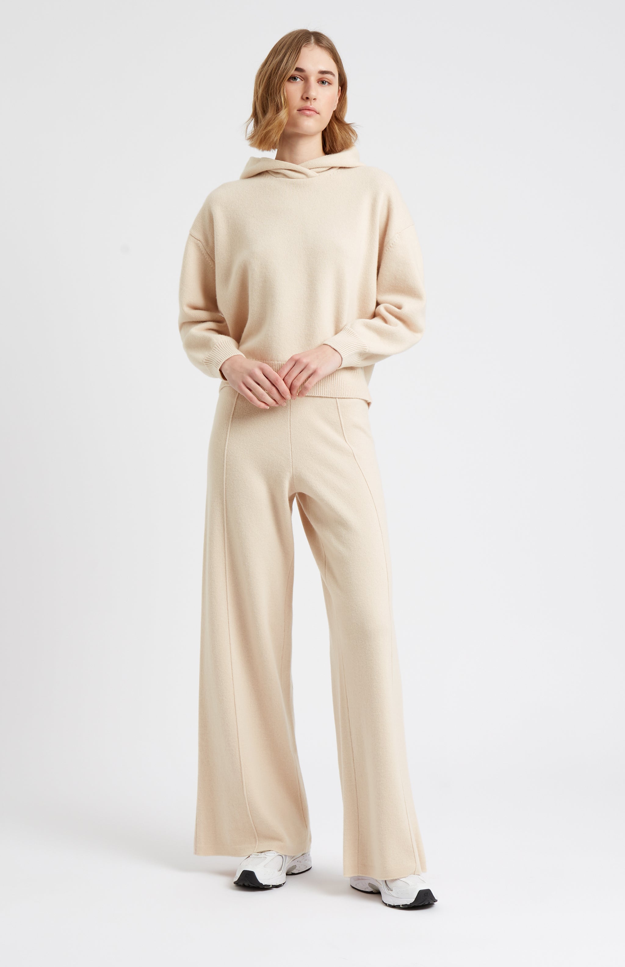 Pringle of Scotland Women's Cashmere Blend Trousers In Pink Champagne