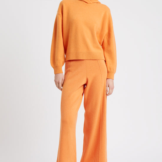Pringle of Scotland Women's Cashmere Blend Trousers In Burnt Orange